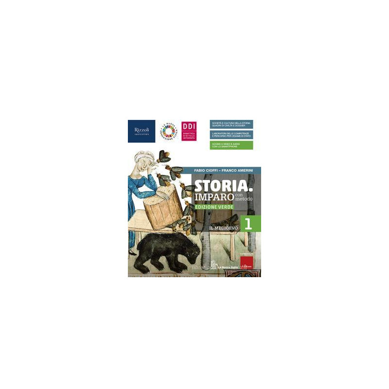 storia-imparo-con-metodo--edizione-verde--libro-misto-con-libro-digitale-vol-1--clil--hub-youn