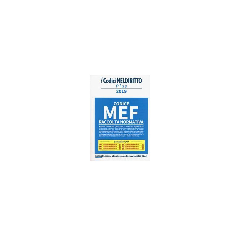 codice-mef-raccolta-normativa-2019