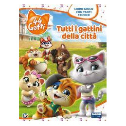 tutti-i-gattini-della-citt-44-gatti-libro-sticker