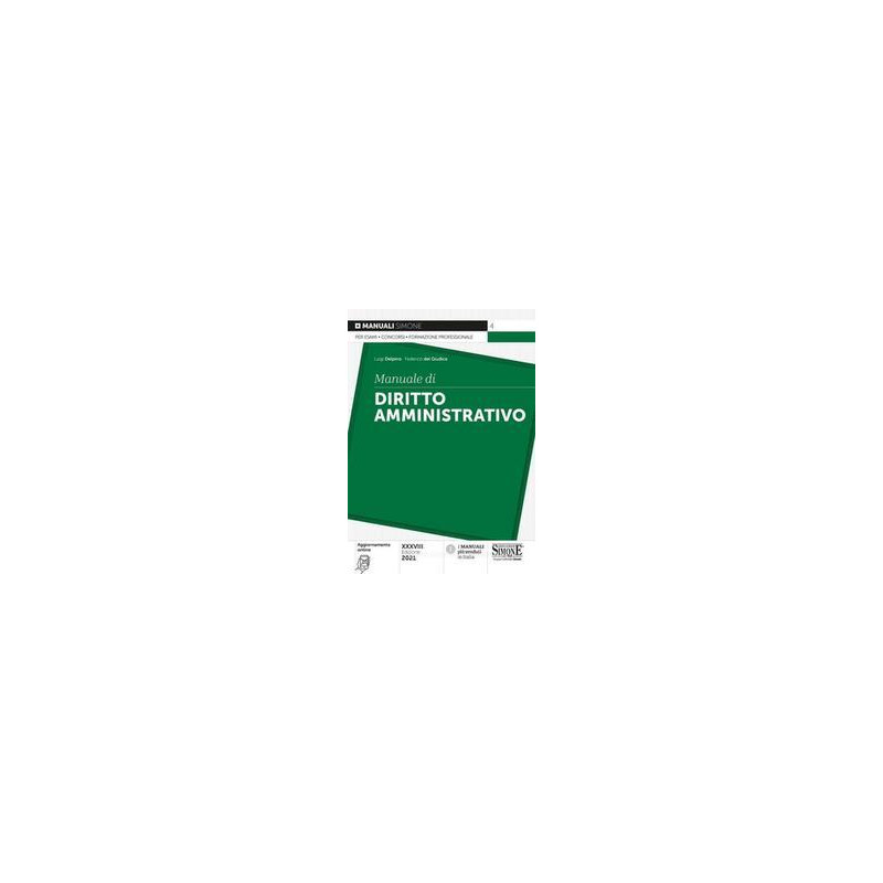 MANUALE DIRITOO AMMINISTRATIVA 2021 MANUALE DIRITOO AMMINISTRATIVA 2021