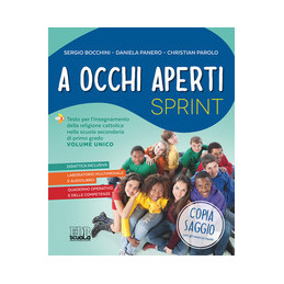 A OCCHI APERTI SPRINT+ QUADERNO + DVD CON MATERIALE PER LA LIM VOLUME UNICO Vol. U