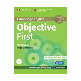 OBJECTIVE FIRST   4TH EDITION WORKBOOK WITH ANSWERS + AUDIO CD