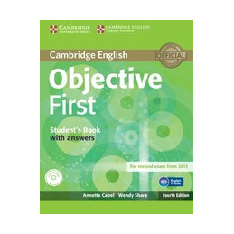 OBJECTIVE FIRST   4TH EDITION STUDENT`S BOOK WITH ANSWERS + CD ROM