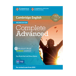 COMPLETE ADVANCED   2ND EDITION STUDENT`S BOOK WITHOUT ANSWERS WITH CD ROM