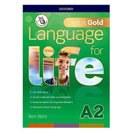 LANGUAGE FOR LIFE A2 GOLD PK (STUDENT BOOK/WOORKBOOK CON QR CODE + EBOOK CODE + 16 ERDRS + STUDY APP